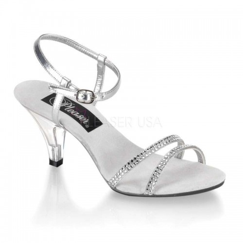 Belle Rhinestone Silver Sandal