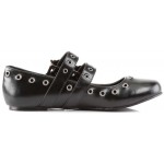 Skull Buckle Mary Jane Flat Gothic Shoes