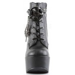 Pentagram Charm The Craft Gothic Ankle Boots