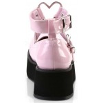 Sprite Heart Ring Baby Pink Platform Mary Jane