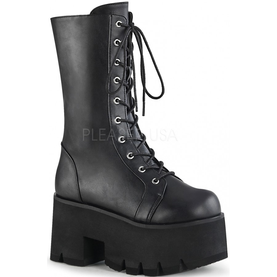 mens platform combat boots