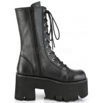 Ashes Womens Mid-Calf Platform Combat Boots