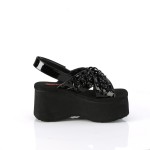 Chained Black Platform Gothic Sandal