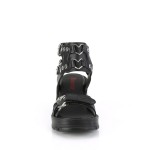 Bratty Heart Ring Black Gothic Sandals