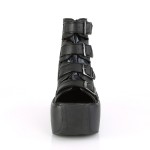 Violet Peep-Toe Ankle Boots for Women