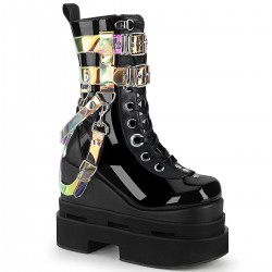 Eternal Black Magic Mirror Gothic Boots