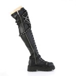 Renegade Shield Top Chained Thigh High Boots