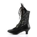 Victorian Dame Black Lace Boots