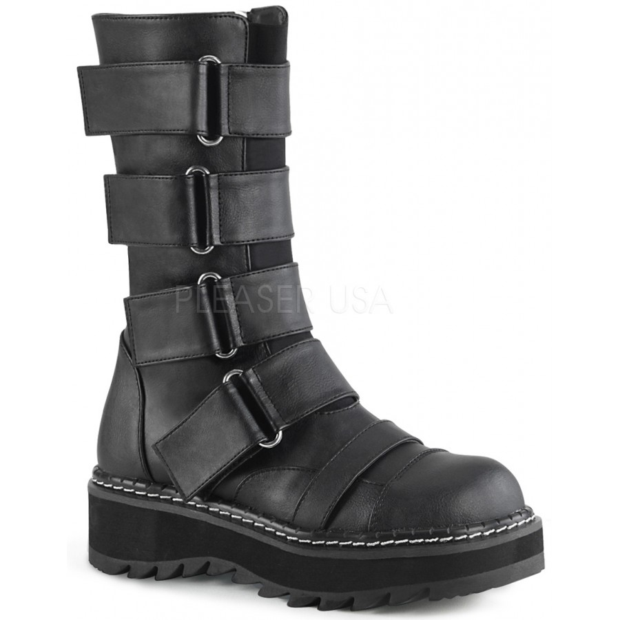 boots with velcro straps for womens