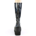 Black Hologram Shaker-65 Womens Knee Boots