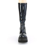 Black Hologram Shaker-65 Womens Knee Boots