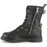 Chained Bolt Mens Combat Mid-Calf Boots