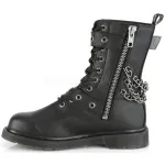 Chained Bolt Mens Combat Mid-Calf Boots