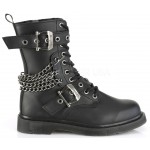 Chained Bolt Mens Combat Mid-Calf Boots