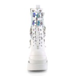 Eternal White Magic Mirror Gothic Boots