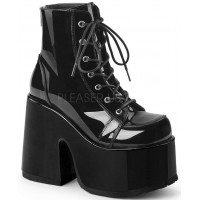 Black Chunky Platform Ankle Boots