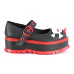 Slacker Black and Red Platform Mary Jane