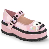 Slacker Pink and Black Platform Mary Jane