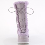 Demonia Cubby-311 Mid-Calf Boots in Lavender