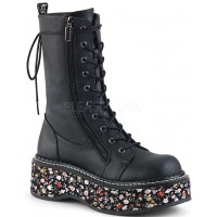 Emily Floral Platform Mid-Calf Boots