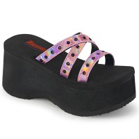 Funn Studded Pink Flatform Slide
