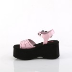 Spider Pink Hologram Platform Gothic Sandal