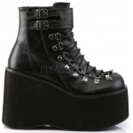 Kera Black Platform Ankle Boots