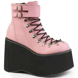 Kera Pink Platform Ankle Boots