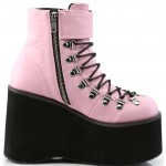 Kera Pink Platform Ankle Boots