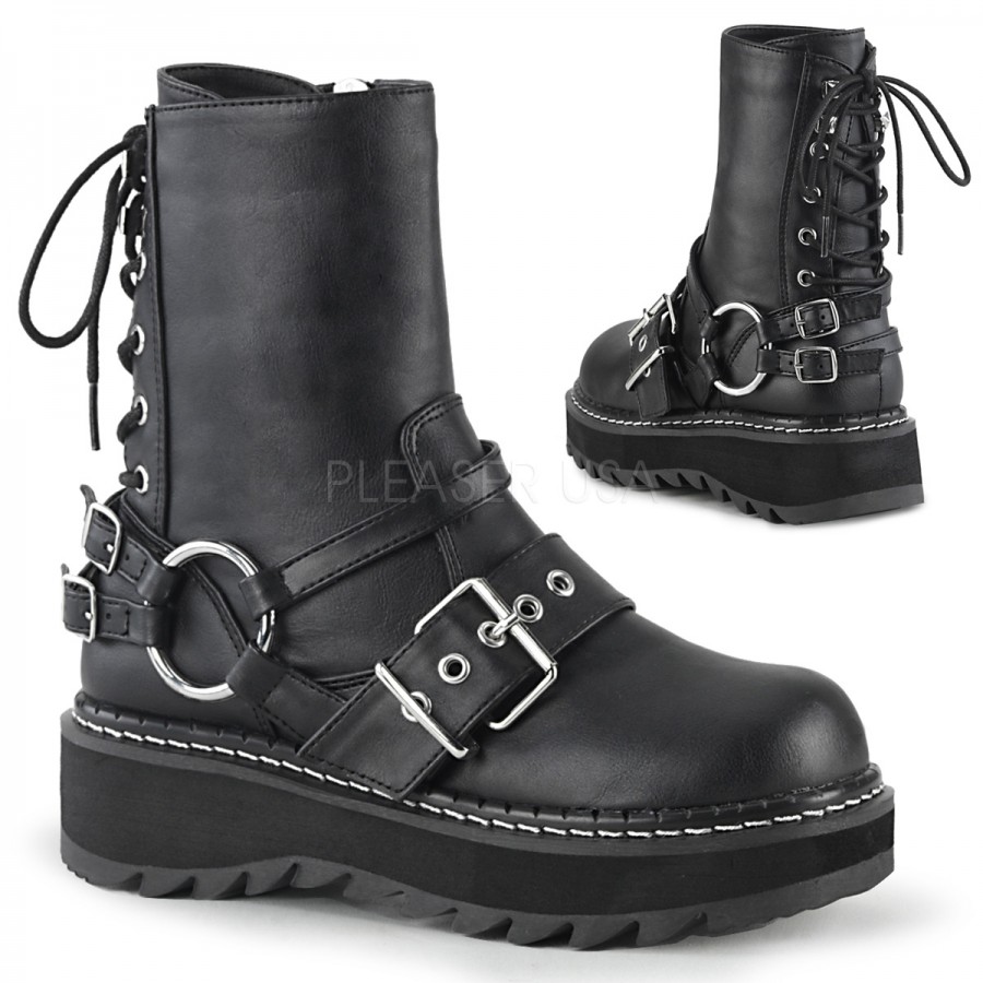 womens black lace ankle boots