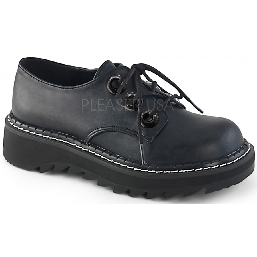 white oxford platform shoes