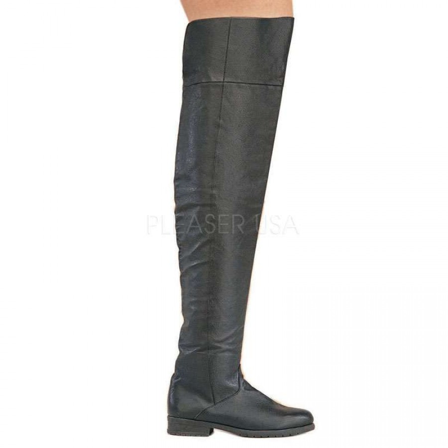 genuine leather thigh high boots