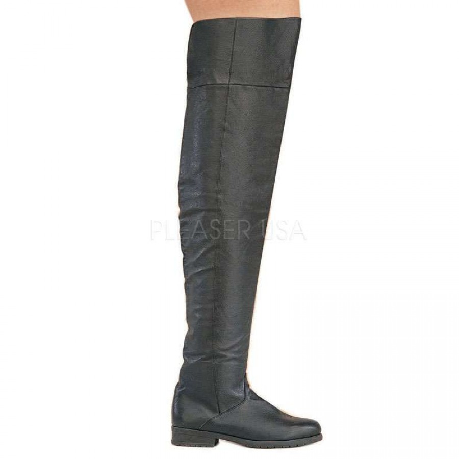 womens flat thigh high boots