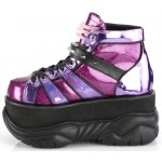 Neptune Purple Holographic Mens Shoes