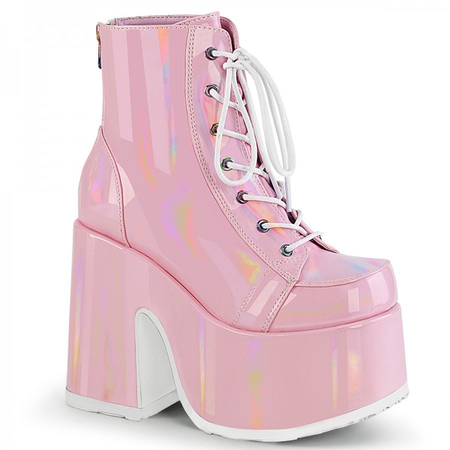 Pink clearance chunky boots