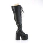 Camel Chunky Platform Plus Size Gothic Boots