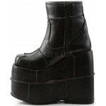 Stack Mens Platform Patched Ankle Boots