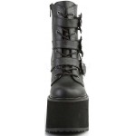 Bat Buckled Swing 103 Wedge Platform Ankle Boots