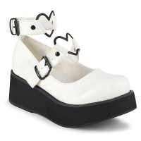 Sprite Heart Ring White Platform Mary Jane