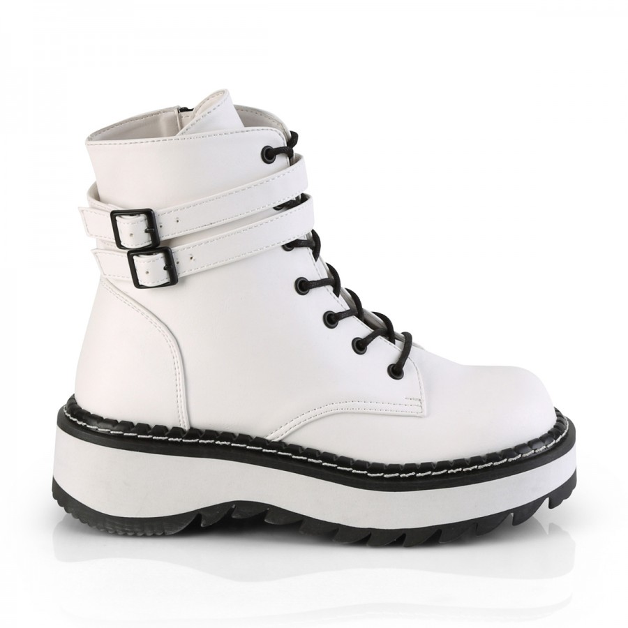 mk white combat boots