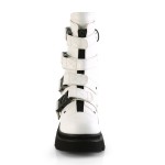 Renegade Womens White Combat Boots