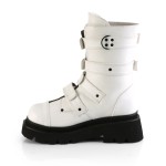 Renegade Womens White Combat Boots