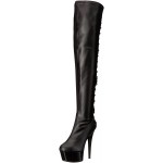 Fare Black Platform Thigh High Boots for Women