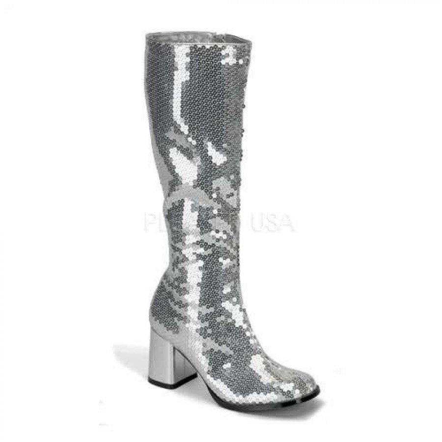 silver sequins shoes