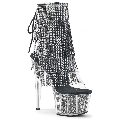 7 inch heel platform boots