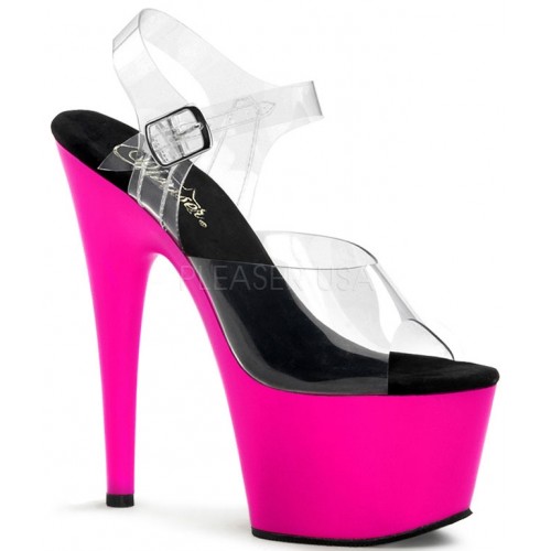 pink platform heels