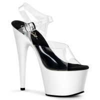 Neon White Platform Adore High Heel Sandals