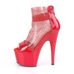 Adore Red Mesh Platform Bootsie