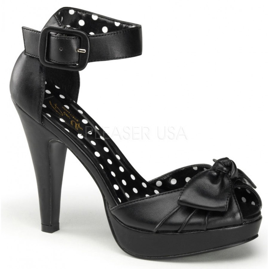 black ankle tie shoes