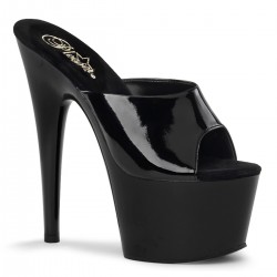 Adore Black Platform High Heel Mule